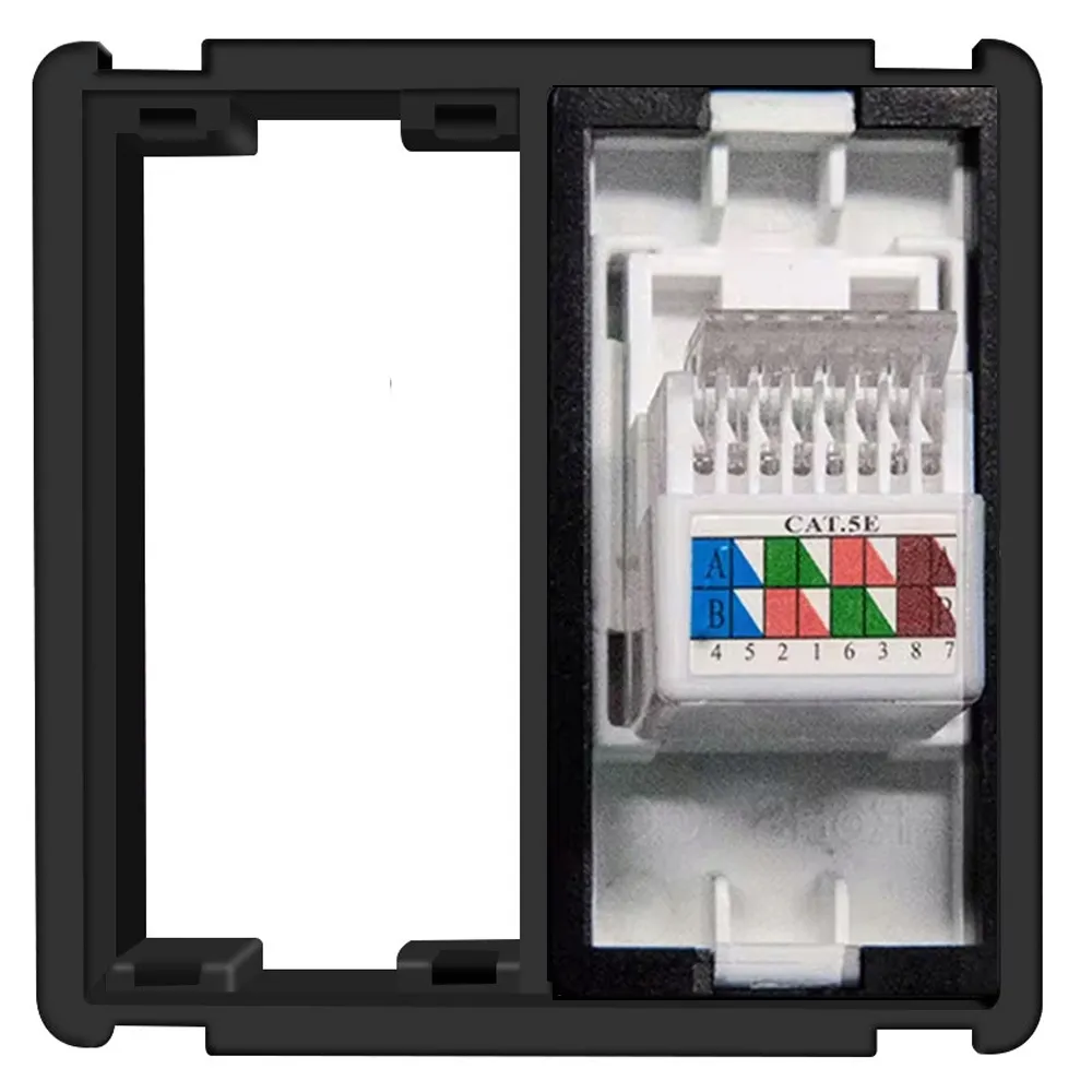 gniazdko-scienne-lan-modul-rj45-system-rtx-sh-czarne-stan-nowy