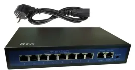 switch-rtx-8-portow-poe-do-250m-2porty-uplink
