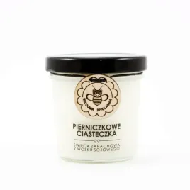 Zdjęcie produktu Miodowa Mydlarnia - Świeca z wosku sojowego - pierniczkowe ciasteczka