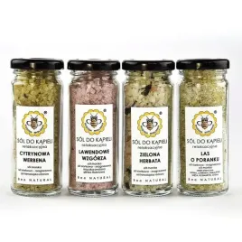 Zdjęcie produktu Miodowa Mydlarnia zestaw 4 soli do kąpieli