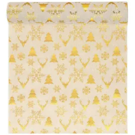 bieznik-renifery-choinki-i-sniezynki-zloty-partypal-28-x-275-cm
