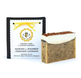 Zdjęcie produktu Miodowa Mydlarnia naturalne mydło awokado z jedwabiem i mniszkiem lekarskim