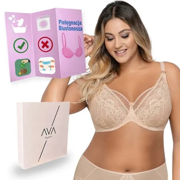 Biustonosz Ava 1824 miękki SOFT 90I beż beżowy