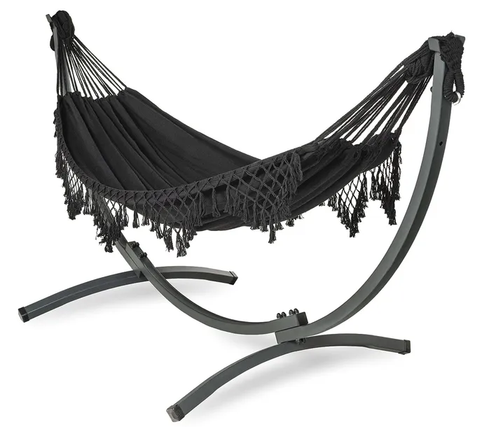 Zestaw Stelaż na Hamak Metalowy Malowany Proszkowo 220kg + BOHO 2-osobowy