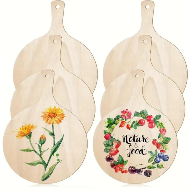 Drewniana Baza Deska do Krojenia ze Sklejki 23x16cm 5 sztuk Dekoracje DIY