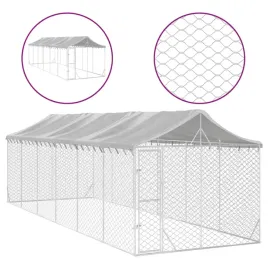 kojec-dla-psa-z-dachem-srebrny-3x9x25-m-stal-galwanizowana