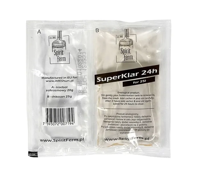 Klar Spirit Ferm 24 turbo bimber wino /x 10szt.