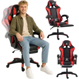 fotel-gamingowy-obrotowy-biurowy-wysuwany-podnozek-masazer-na-usb-czerwony