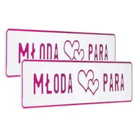 tablice-rejestracyjne-slubne-weselne-mloda-para