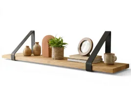 polka-scienna-wieszana-debowa-loft-z-metalowymi-uchwytami-145cmx30cmx26cm