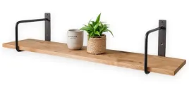 polka-na-ksiazki-dab-ciemny-loft-industrialna-lity-dab-90cm-x-20cm