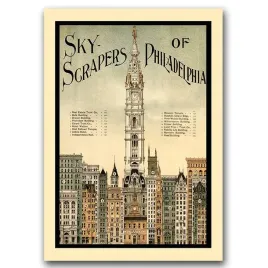 plakat-retro-wiezowce-filadelfia-a2-40x60-cm