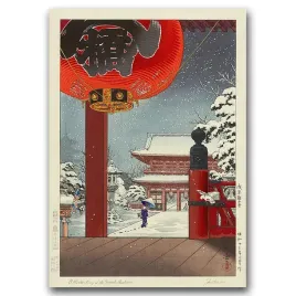 plakat-vintage-do-salonu-zima-swiatynia-asakusa-a1