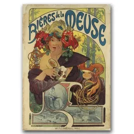 plakat-retro-bieres-de-la-meuse-alfons-mucha-a1