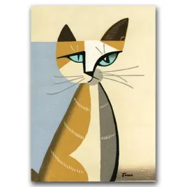 plakat-vintage-kot-autorstwa-tomoo-inagaki-a2