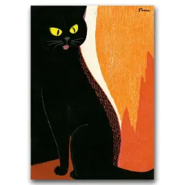 plakat-retro-do-salonu-czarny-kot-tomoo-inagaki-a1