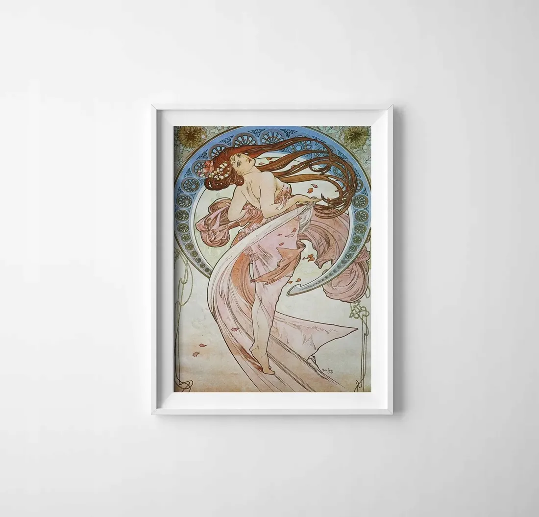 retro-wydruk-na-plotnie-dance-alphonse-mucha-a1