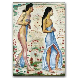 plakat-w-stylu-vintage-dwie-kobiety-w-kwiatach-a1