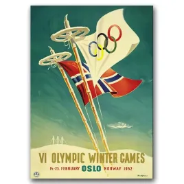 plakat-retro-zimowe-igrzyska-olimpijskie-w-oslo-a1