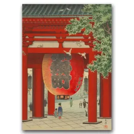plakat-vintage-nio-gate-at-asakusa-kannon-a1