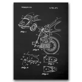 plakat-retro-na-sciane-patent-vw-beetle-a1