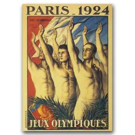 plakat-retro-igrzyska-olimpijskie-w-paryzu-a1