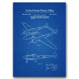 klasyczny-plakat-do-pokoju-samolot-patent-a1