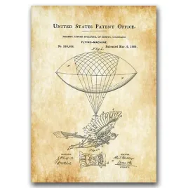 plakat-vintage-latajaca-maszyna-patent-a1