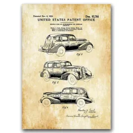 plakat-w-stylu-retro-patent-lasalle-automobile-a1