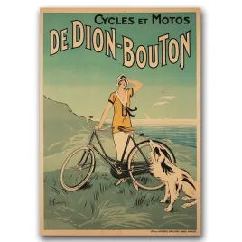 plakat-vintage-rower-dion-bouton-reklama-drukuj-a1
