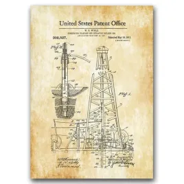 plakat-w-stylu-retro-wiertnica-patent-a1-594x841