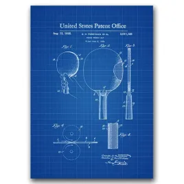 plakat-vintage-patent-na-wioslo-ping-pong-a1