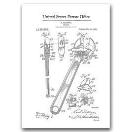 plakat-vintage-do-salonu-klucz-nastawny-patent-a1