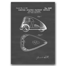 plakat-vintage-patent-na-pojazd-trojkolowy-a1