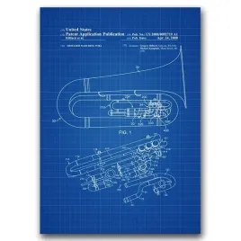 plakat-vintage-shulder-marching-tuba-patent-usa-a1