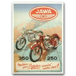 vintage-wydruk-na-plotnie-motocykle-jawa-a1