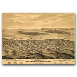 plakat-na-sciane-mapa-san-diego-w-kalifornii-a1