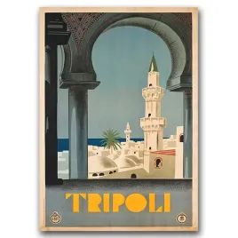 plakat-vintage-na-plotnie-trypolis-liban-a1