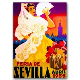 plakat-retro-feria-de-sevilla-hiszpania-a1