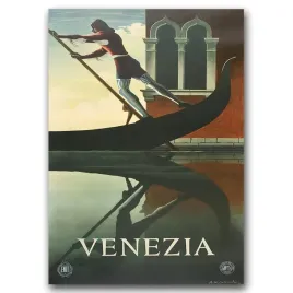 plakat-vintage-do-salonu-gondola-wenecka-a1