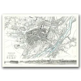 plakat-do-pokoju-stara-mapa-monachium-a1