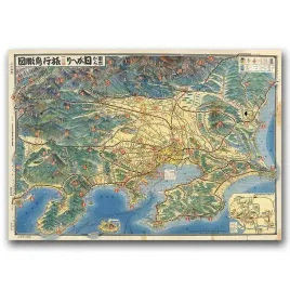 plakat-vintage-archiwalna-mapa-tokio-w-japonii-a1