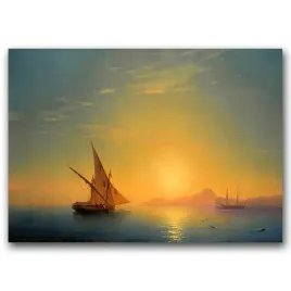 plakat-w-stylu-vintage-zachod-slonca-nad-ischia-a1
