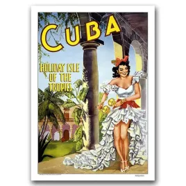 plakat-vintage-do-salonu-wakacje-na-kubie-a1