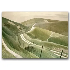 vintage-plakat-sciezki-kredowe-eric-ravilious-a1