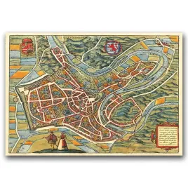 plakat-retro-do-salonu-stara-mapa-luksemburga-a1