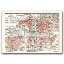 reprodukcja-na-plotnie-stara-mapa-praga-a1