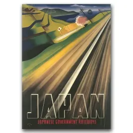 plakat-w-stylu-vintage-japonskie-koleje-rzadowe-a1