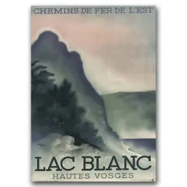 plakat-vintage-na-sciane-lac-blanc-france-a1