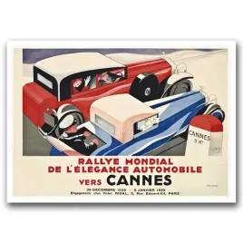 plakat-w-stylu-retro-samochody-w-cannes-a1